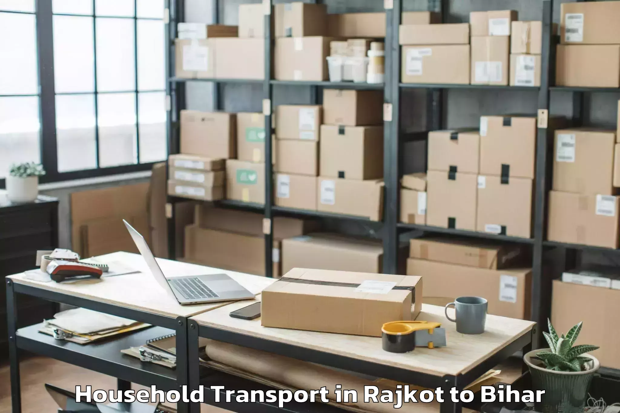 Trusted Rajkot to Sherghati Household Transport